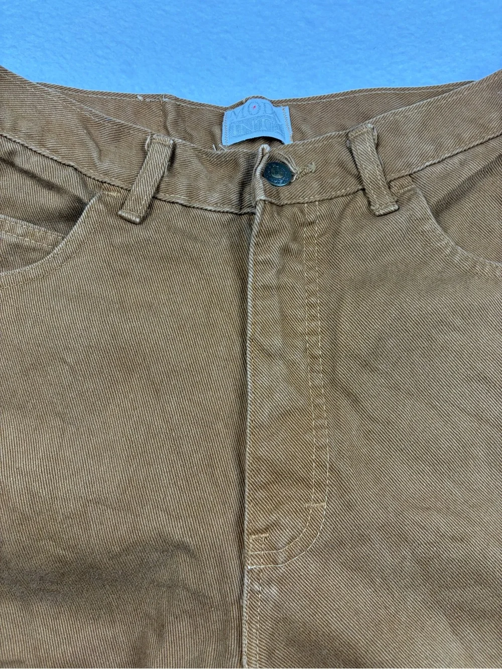 VTG 90s Moda International The‎ London Jean High Waisted Tapered Denim Brown 10